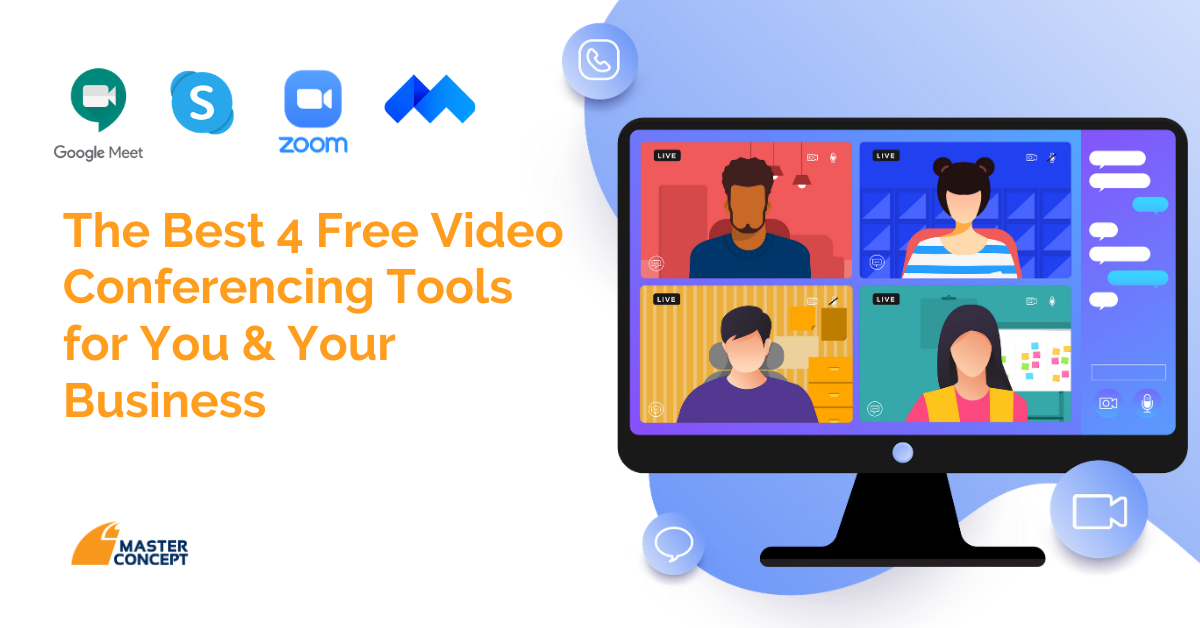 The best 4 free video conferencing tools for you and your business