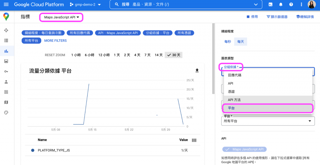 Google Maps Platform API 平台選擇步驟