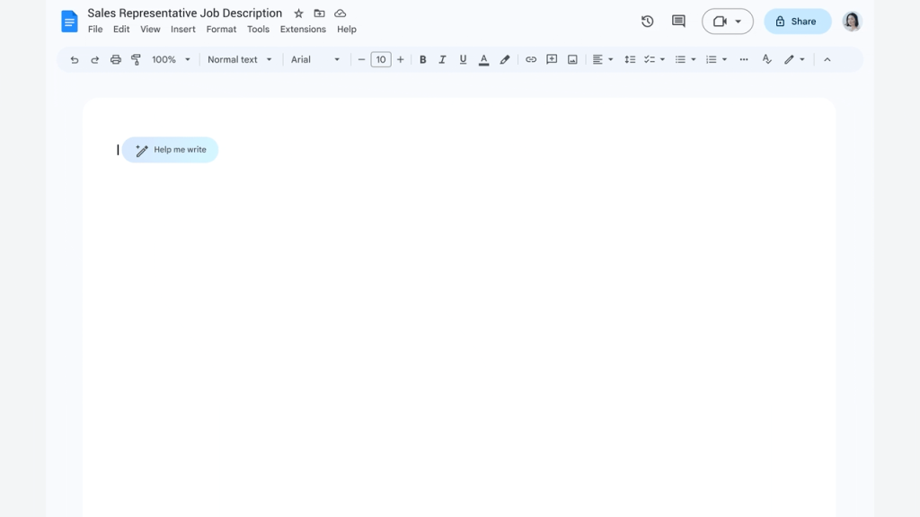 Gemini in Google Docs