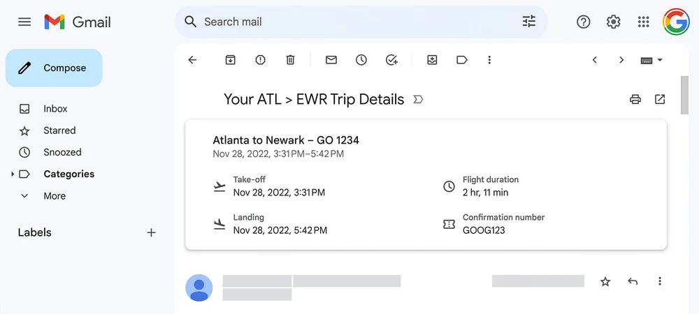 Google Workspace Gemini - Key information card