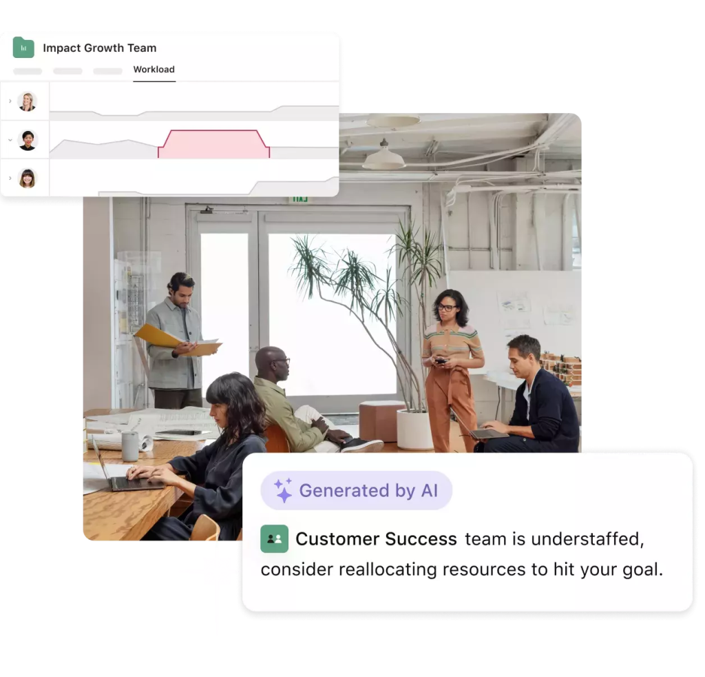 Asana AI 以達成目標為基礎的資源管理