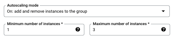 Google Cloud - Instance Group 的主機數量上下限