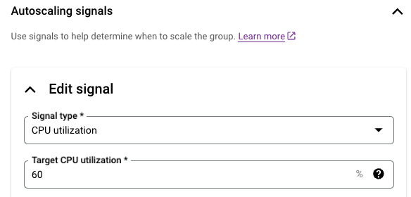 Google Cloud - Instance Group 的 Autoscaling signals