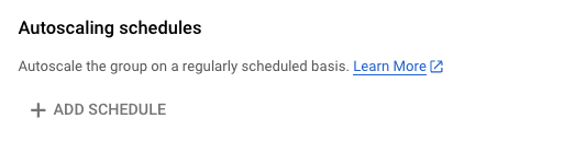 Google Cloud - Instance Group 的 Autoscaling Schedules