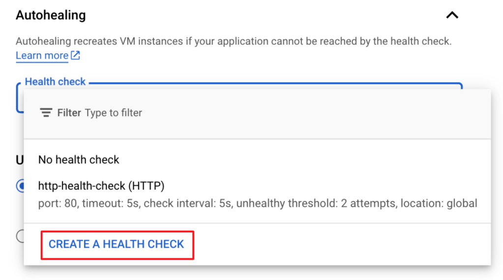 Google Cloud - 建立 Health Check