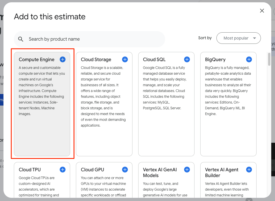GCP VM 價格計算機-新版 GCP 價格計算機點擊 Compute Engine