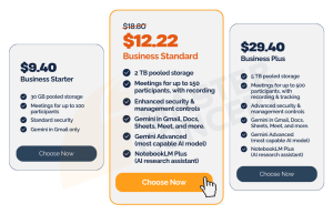 Google Workspace Business Pricing Plans - SME Programme Singapore