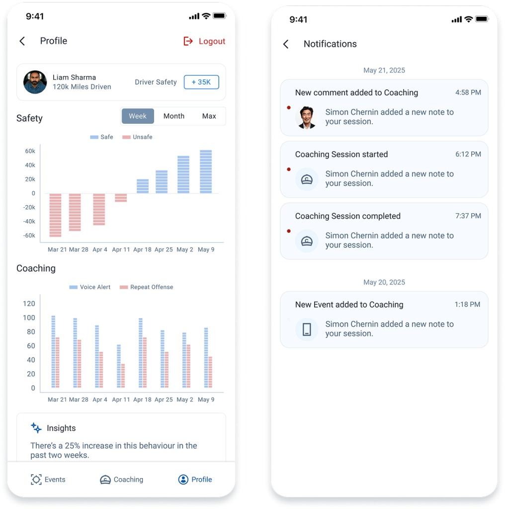 Geotab GO Focus Plus Coaching (mobile)
