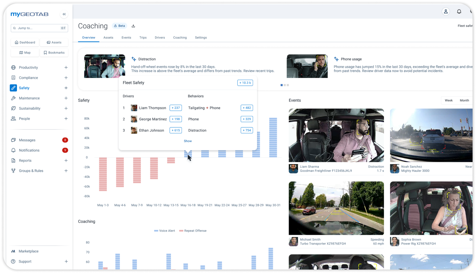 Geotab GO Focus Plus Coaching Overview